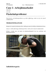 Flaskehalsproblemer på Arbejdsmarkedet | IØ Opgave