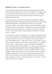 RIMBAUD, Arthur, « Le dormeur du val »