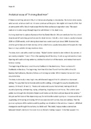 A strong dead man | Analytical essay