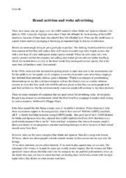 Brand activism and woke advertising | Analyse