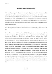 Planen – Stedets Betydning | Analyse | Morten Pape