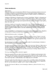 Litteraturhistorie | Dansk Opgave