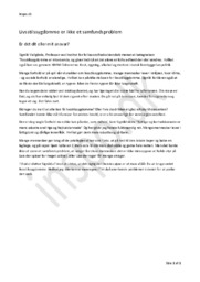 Livsstilssygdomme | Debatterende artikel