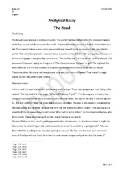 The Road | Analytical Essay