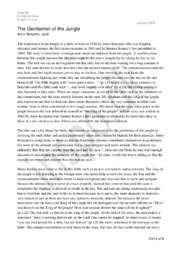 The Gentlemen of the Jungle | Analyse | Jomo Kenyatta