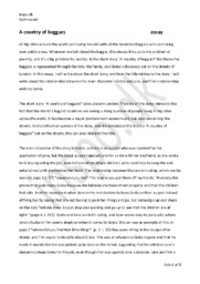 A Country of Beggars Essay | Engelsk aflevering
