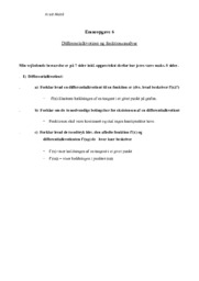 Differentialkvotient og funktionsanalyse | Emenopgave