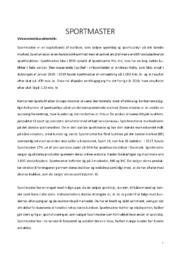 Sportmaster | Afsætning