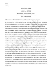 Bottle Message (Samantha Landon) | Engelsk aflevering