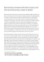 Police shootings | Bad relations between the black…