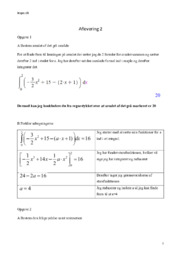 Matematik aflevering 2 (Bestem arealet af det grå område)