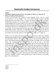 Danmarks Konkurrenceevne | International Økonomi | Juni 2008