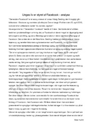 Kronik | Unges liv er styret af Facebook – Analyse