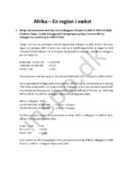 Afrika – En region i vækst | International økonomi