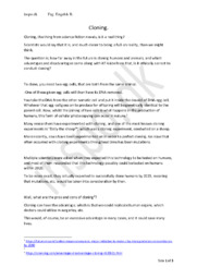 Cloning | Essay