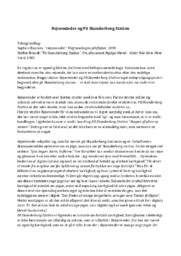 Rejseminder og På Skanderborg Station | Analyse