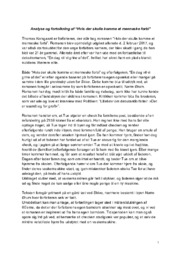 Hvis der skulle komme et menneske forbi | Analyse og fortolkning