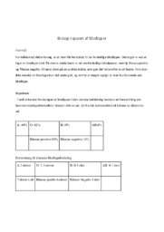 Biologi rapport af blodtyper