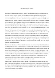 “All summer in a day” analysis