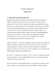 Hello Fresh | Afsætning