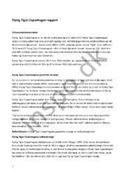 Flying Tiger Copenhagen rapport | Afsætning