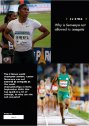 Why is Semenya not allowed to compete | Engelsk aflevering