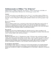 Reklameanalyse af Bilkas “Far til fjorten”