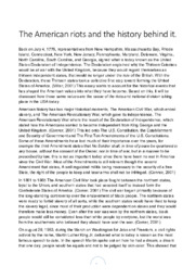 The American riots and the history behind it.