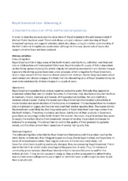 Royal Greenland case – Marketing A