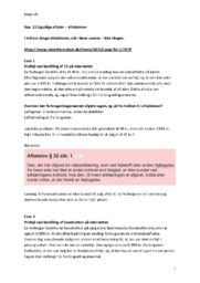 Ugyldige aftaler – Aftaleloven | Kap. 11 | Erhvervsret