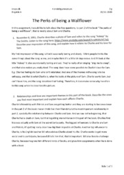 The Perks of being a Wallflower | Analyse