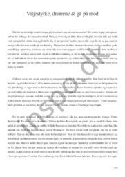 Viljestyrke, drømme & gå på mod | Essay | Rasmus Trosborg