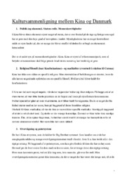 Kultursammenligning mellem Kina og Danmark