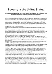 Poverty in the United States