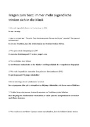 Immer mehr Jugendliche trinken sich in die Klinik