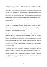 En personlig mission – dokumentarens sandhedsværdi?