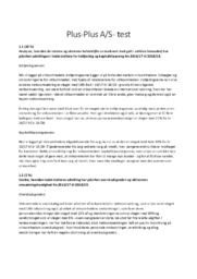Plus-Plus A/S- test | Virksomhedsøkonomi