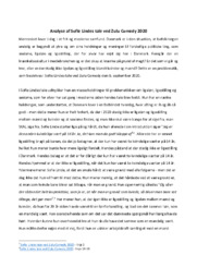 Analyse af Sofie Lindes tale ved Zulu Comedy 2020