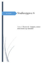 Nyeste tid | kroppen, senmoderne kultur & videnskab | DHO