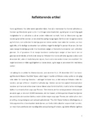 Kunst og litteratur | Reflekterende artikel