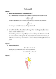 Matematik opgaver