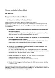 Thema: Ausländer in Deutschland