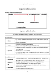 Argumentationsanalyse | Noter i dansk
