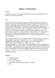 Rapport – Friktionskræft | Fysik