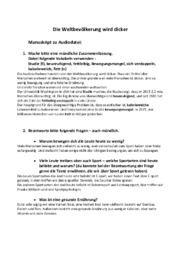 Die Weltbevölkerung wird dicker