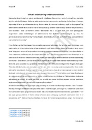 Virtuel undervisning under coronakrisen | Analyse