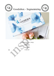 Goodiebox | Segmentering | Afsætning