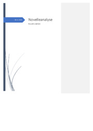 Novelle analyse – Novelle (2013)