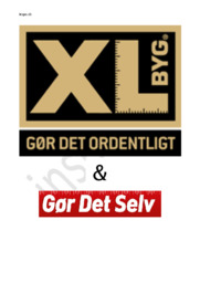 XL Byg | Afsætning opgave | EUX