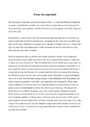 Essay om ægteskab
